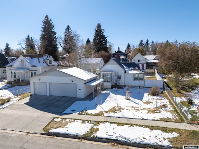 view of front of house featuring a garage