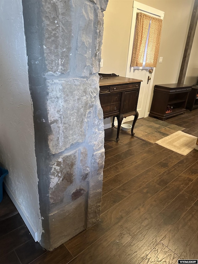 interior details featuring wood finished floors