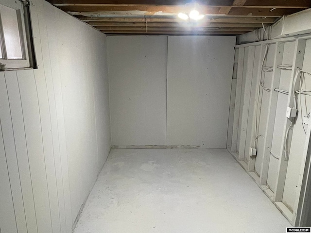 view of basement