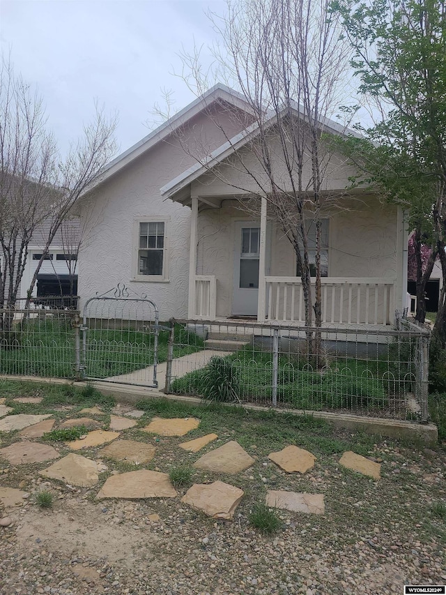 bungalow with a porch