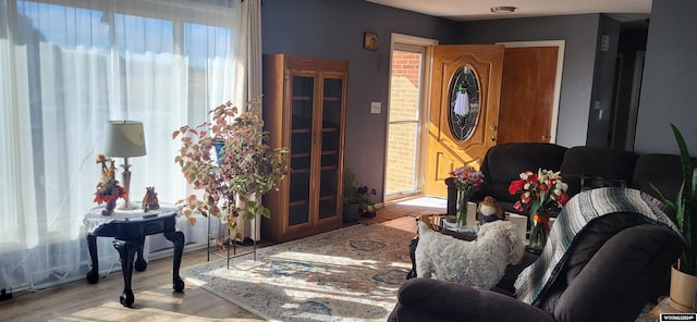 entryway featuring light wood-type flooring