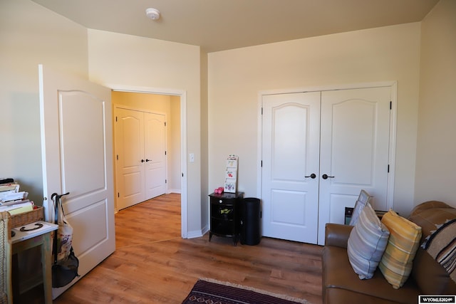 interior space featuring light wood-type flooring