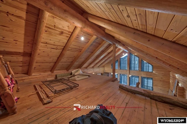 311 Bridge Ave, Worland, WY 82401 - additional living space with wood ceiling and hardwood / wood-style flooring