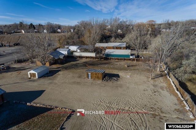 323 Bridge Ave, Worland, WY 82401 - aerial overview of property's location