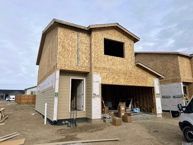 view of front of property with fence