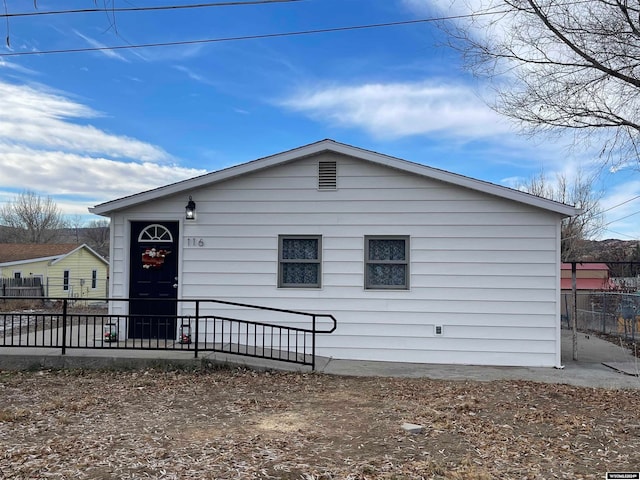 view of front of home