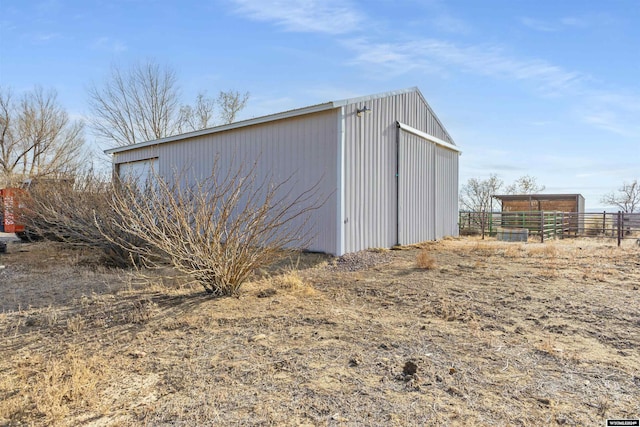 view of outdoor structure