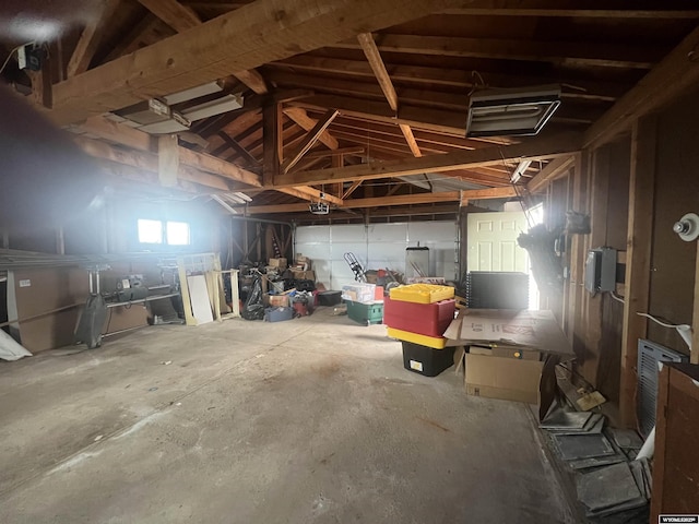 interior space featuring concrete flooring