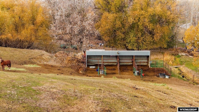 exterior space featuring a rural view