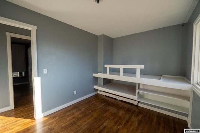 interior space with hardwood / wood-style floors