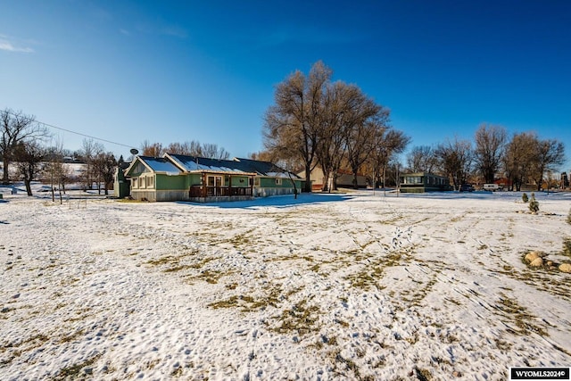 view of snowy yard