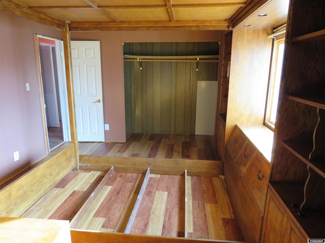 bedroom with hardwood / wood-style floors