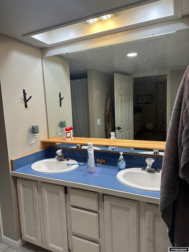 bathroom with vanity