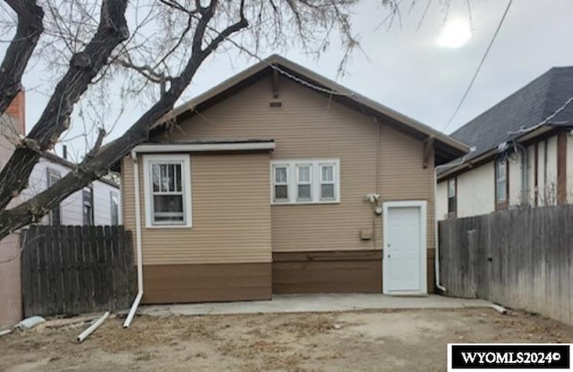 view of rear view of property