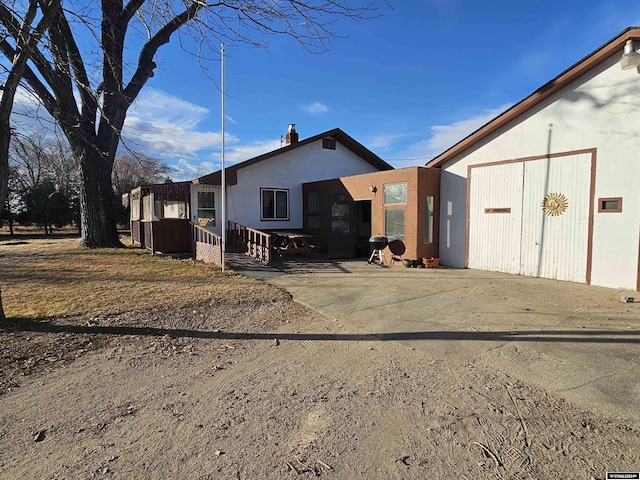 view of rear view of property