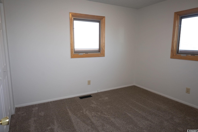 view of carpeted empty room