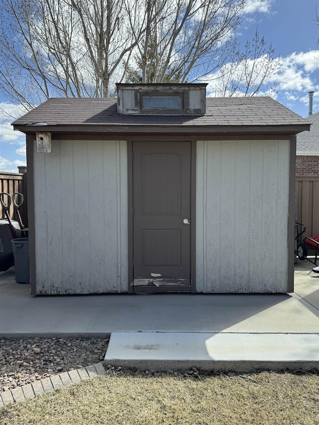 view of outbuilding