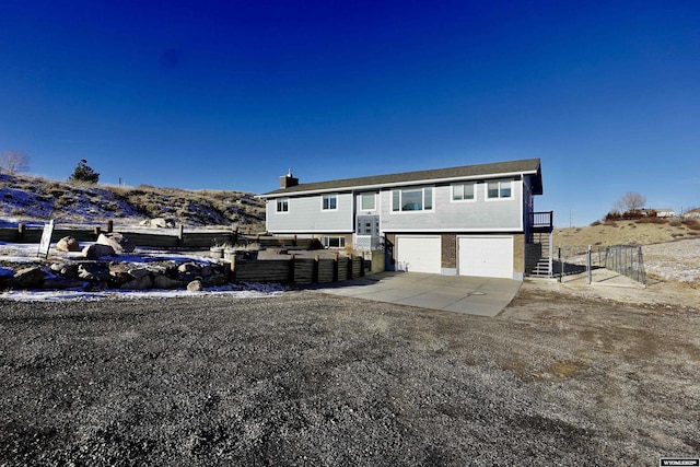 split foyer home with a garage