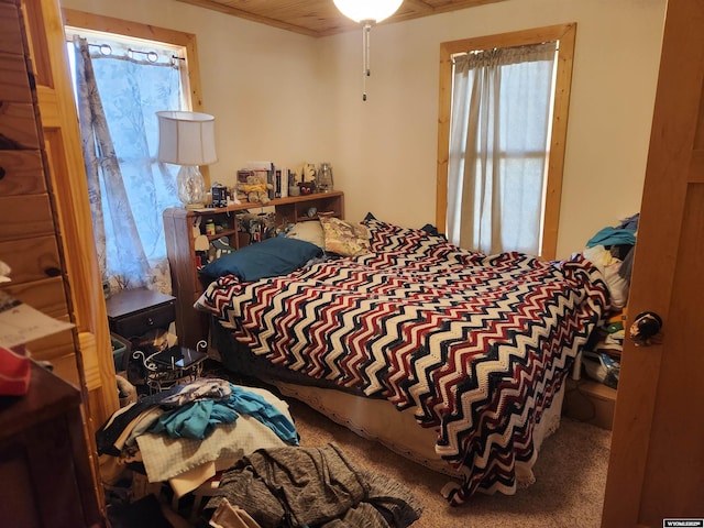 bedroom with multiple windows