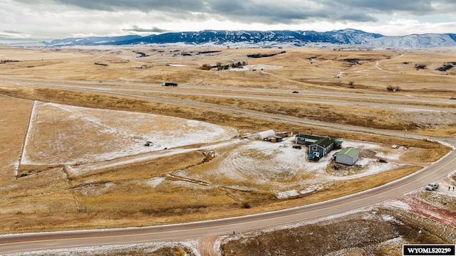 aerial view featuring a mountain view