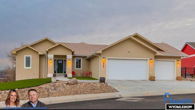 ranch-style house with a garage