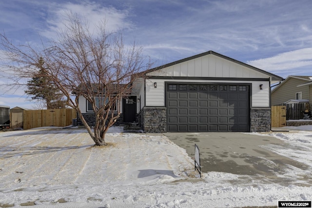 view of ranch-style home