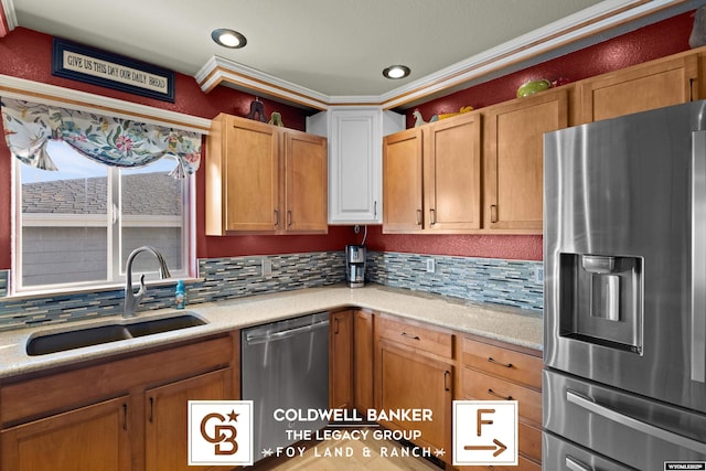 kitchen featuring stainless steel appliances and sink