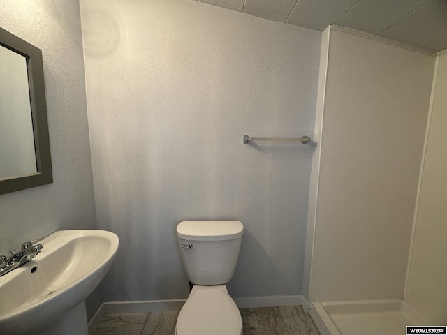 bathroom with sink and toilet