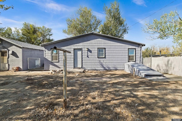 view of back of property