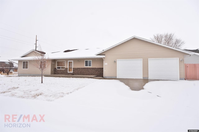 ranch-style house with a garage