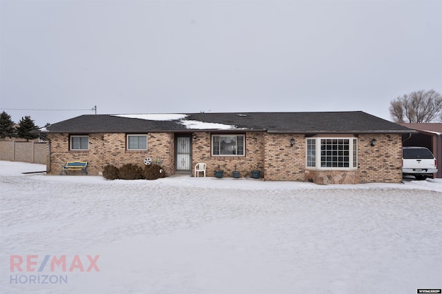 view of ranch-style house