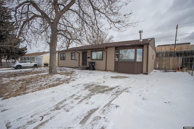 view of ranch-style house