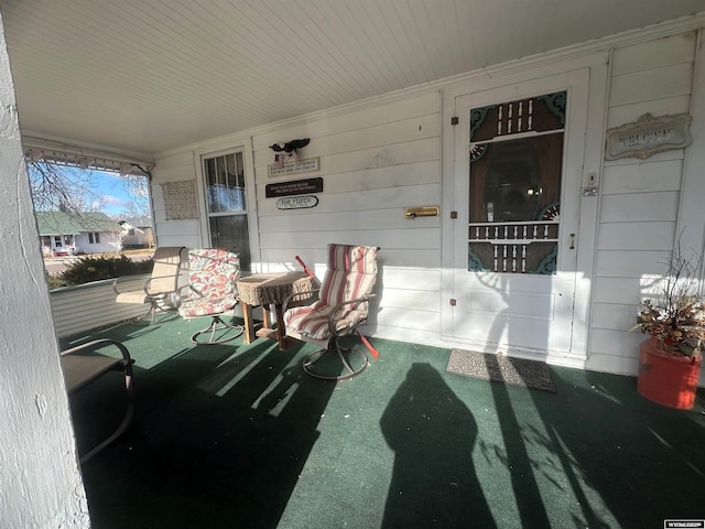 view of patio with covered porch