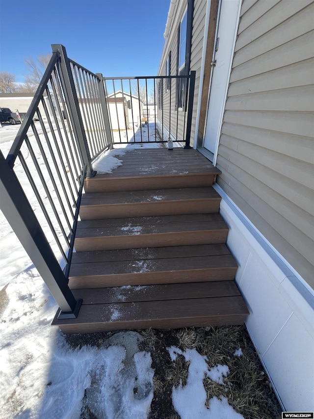 view of staircase