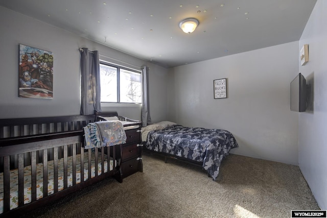 bedroom with carpet floors