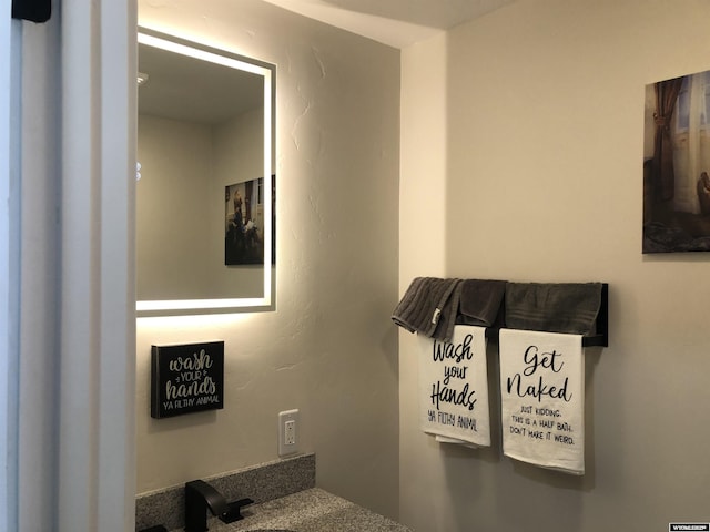 bathroom featuring vanity