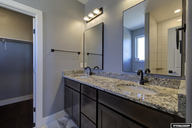 bathroom with vanity