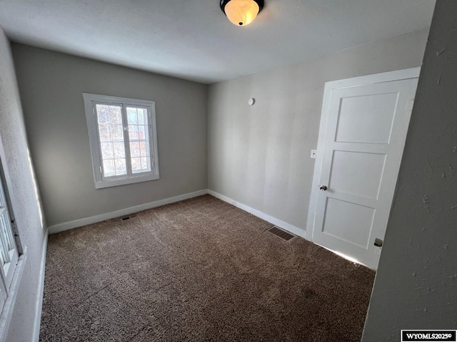 view of carpeted empty room