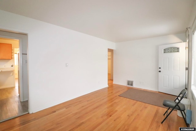 interior space featuring light hardwood / wood-style floors