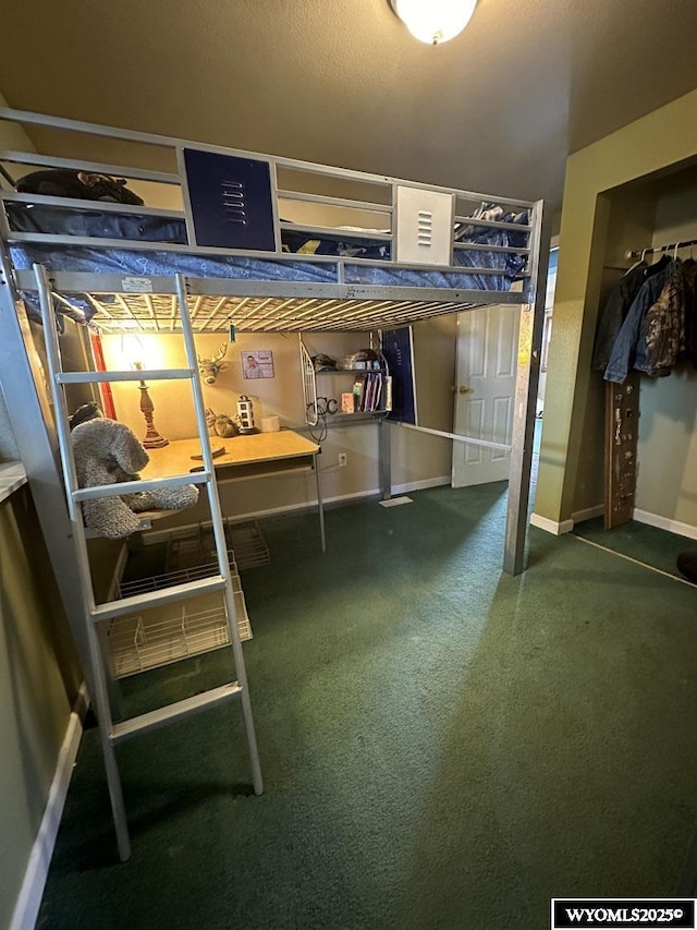 unfurnished bedroom featuring carpet