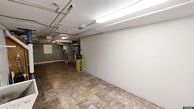 view of basement