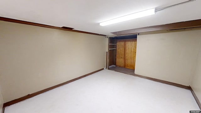 view of basement