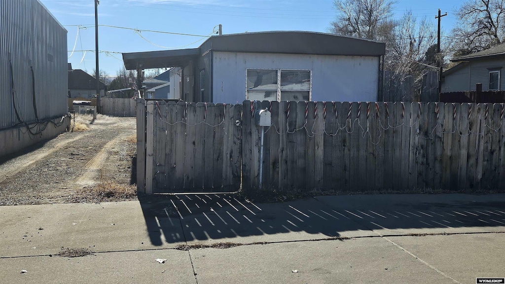 view of front of home