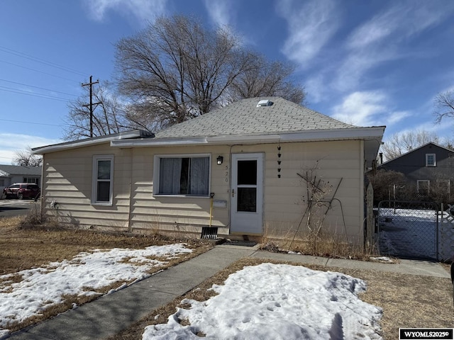 view of bungalow-style house