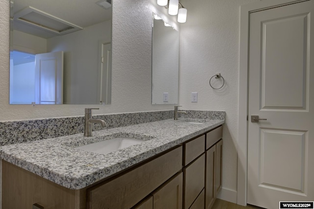 bathroom featuring vanity