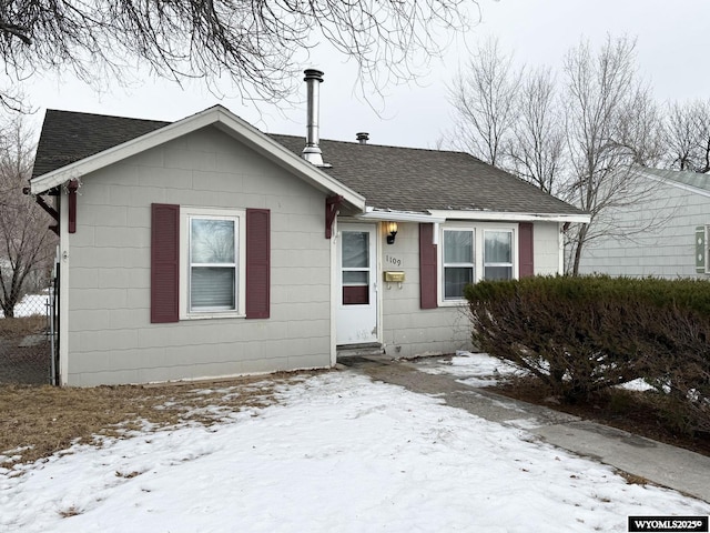 view of bungalow