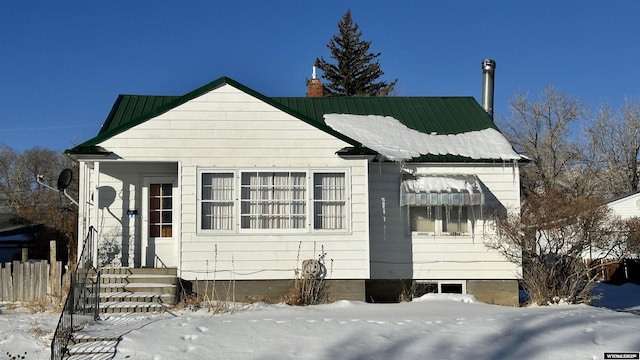 view of front of home