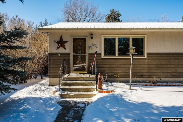 view of front of home