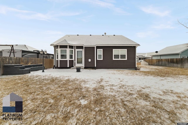 view of rear view of property