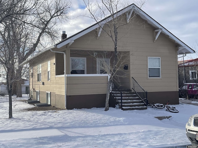 view of bungalow-style home